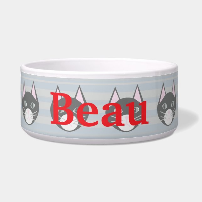 Tigela Black Cat, Stripes (Frente)