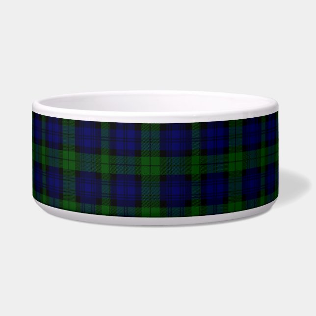 Tigela Black Watch Tartan Blue Green Xadrez (Frente)