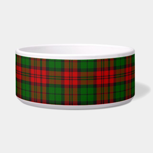 Tigela Blackwatch Campbell Tartan Red Green Xadrez (Frente)