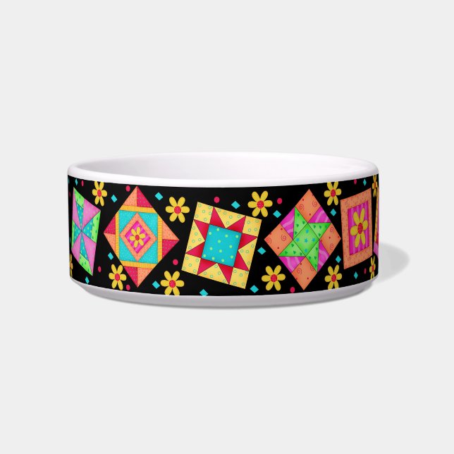 Tigela Bloco Preto de Comida de Gato (Esquerda)