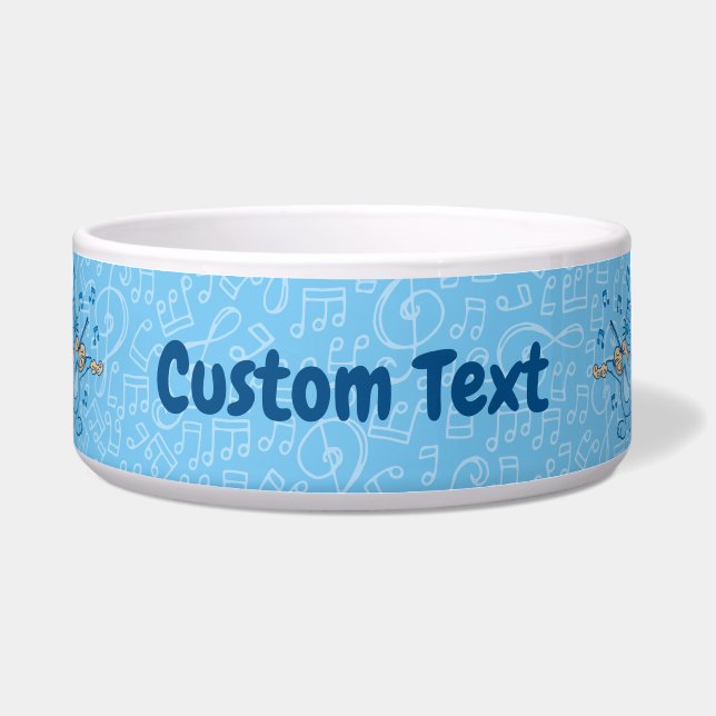 Tigela Blue Cat com Violin Bowl (Frente)