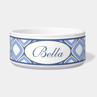 Tigela Blue Ogee Personalized Cerâmica Dog Bowl