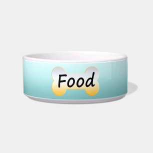 Tigela Blue Pet Cerâmica Comida Bowl