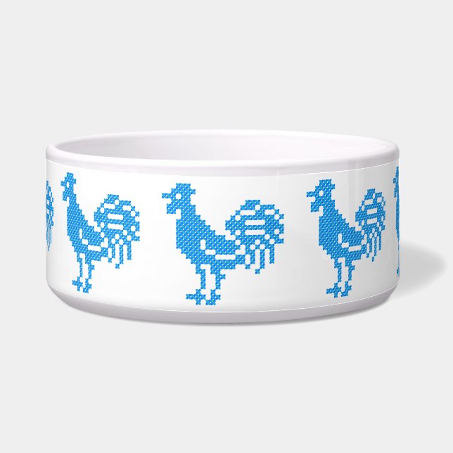 Tigela Blue Roosters (Frente)