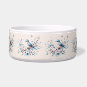 Tigela Bluebird Blossom Aquarela Serenidade