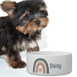 Tigela Bohemian Rainbow Monograma Pet Feeding