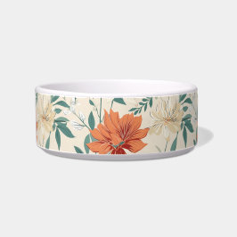 Tigela Boho estilo flores padrão cores claras