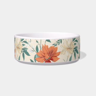 Tigela Boho estilo flores padrão cores claras