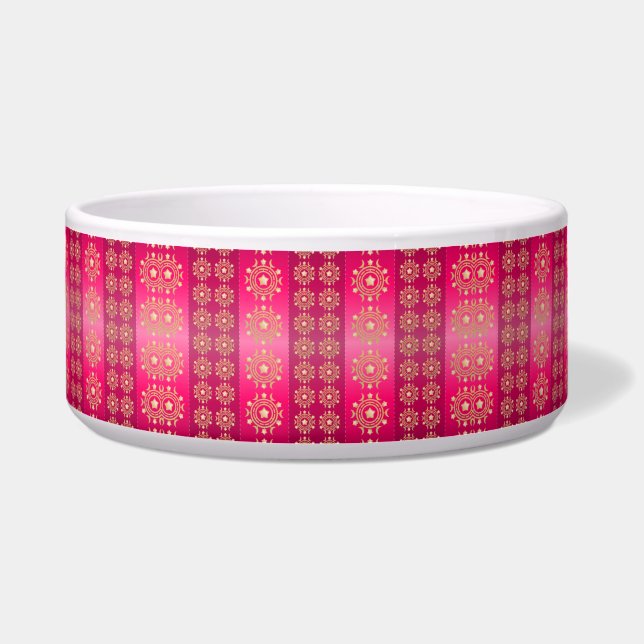 Tigela Boho Pet Dish Rosa (Frente)