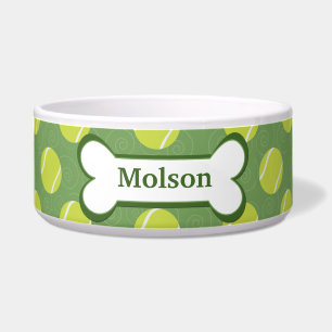 Tigela Bola de tênis Personalizada de Comida de Pet Dog -