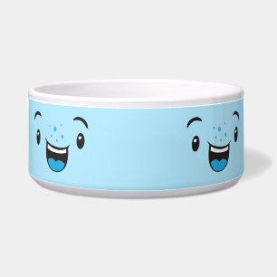 Tigela Boliche de Cachorro Kawaii Sorridente