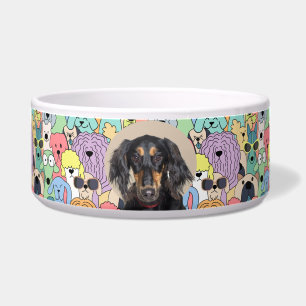 Tigela Boliche de Cachorros de Fotografia Personalizada S