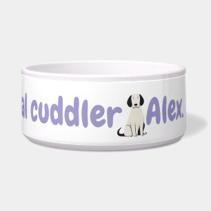 Tigela Boliche de Cão de Cerâmica Grande Personalizável c
