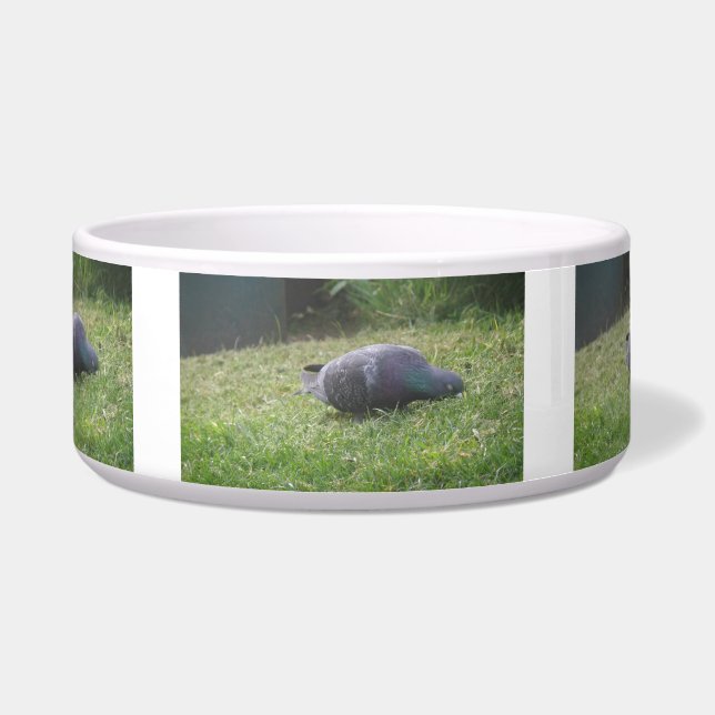 Tigela Boliche De Cão De Pombo Dormindo (Frente)