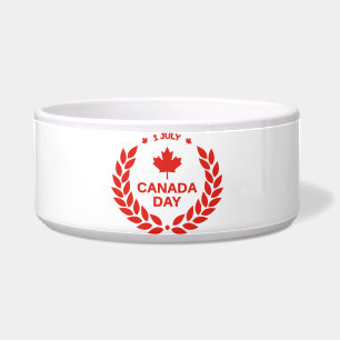 Tigela Boliche de coroa do dia do Canadá