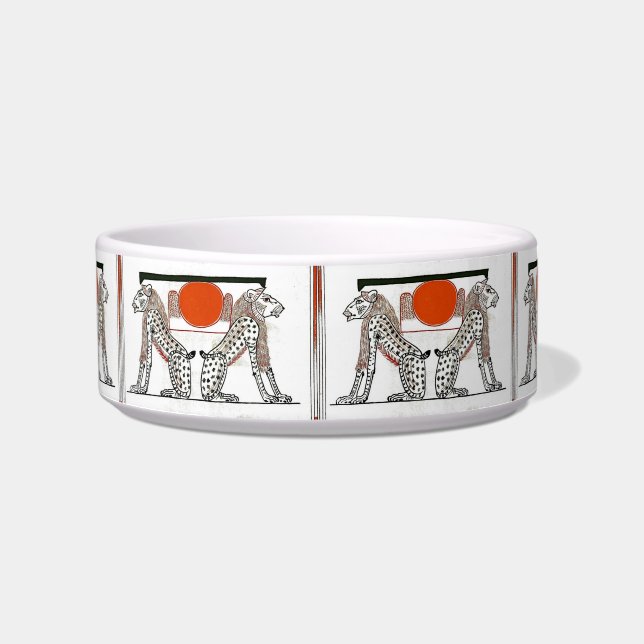 Tigela Boliche de Pet de Deuses Egípcios (Frente)