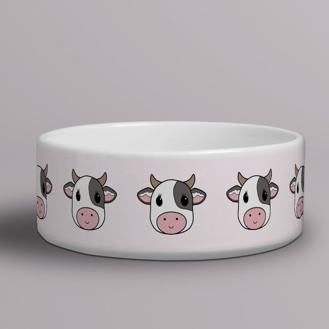 Tigela Boliche de vaca-branca (Cute Cow Pet Bowl)