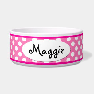 Tigela Bolinhas cor-de-rosa bacia pequena personalizada