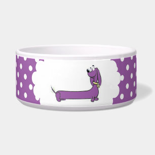 Tigela Bolinhas roxas de Doxie dos desenhos animados