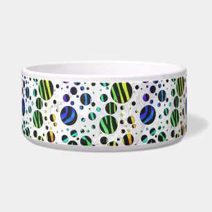 Tigela Bolinhas Zebra Black and Rainbow Impressão