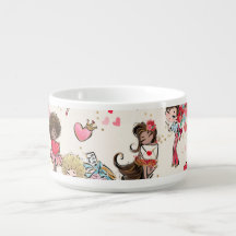 Bolinhos de salada de férias do namorados