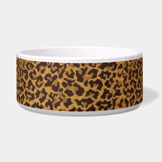 Tigela Bolsa de Cachorro de Impressão do Leopardo RAB Roc (Frente)