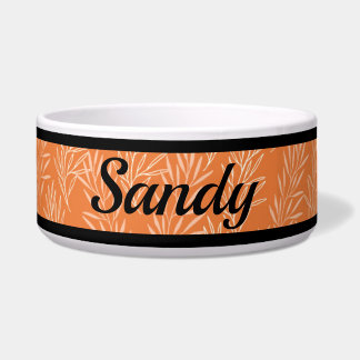 Tigela Bolsa de Cachorro Personalizada de Laranja Bastant