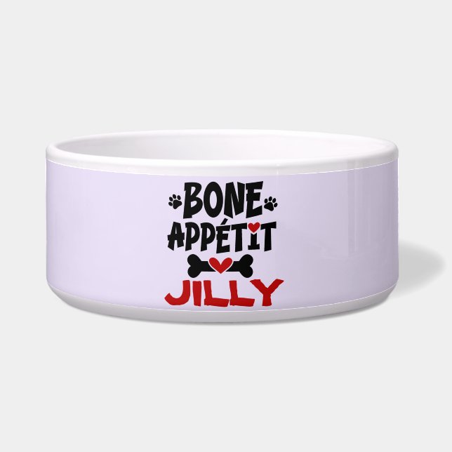Tigela Bon Appetit Dog Bowl com Nome (Frente)