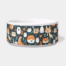 Tigela Bons animais divertem-se com decor design verde