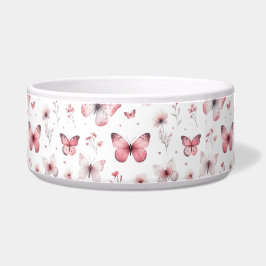 Tigela Borboletas Rosa