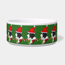 Tigela Border Collie Christmas Bowl