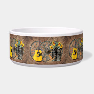 Tigela Botas de cowboy de guitarra do vagão ocidental gi