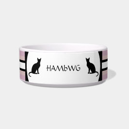 Tigela Bowl de comida de Cat Personalizável em HAMbWG bra