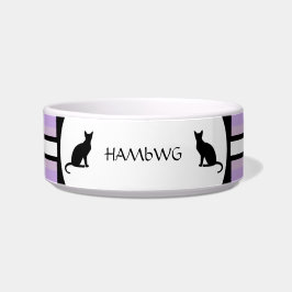Tigela Bowl de comida de Cat Personalizável em HAMbWG bra