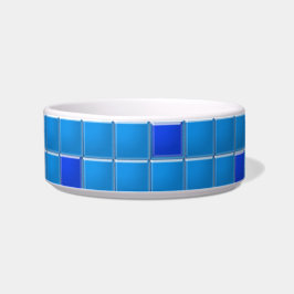 Tigela Bowl - Mosaico Azul Quadrado