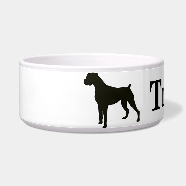 Tigela Boxer Dog Bowl Personalizado (Esquerda)