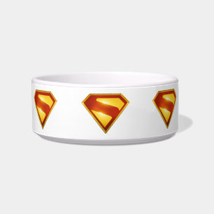 Tigela Brilhante da blindagem S do Ouro Superman