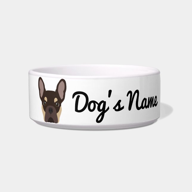 Tigela Brown Tan French Bulldog Bowl (Frente)