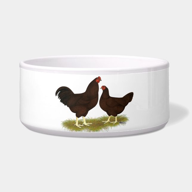 Tigela Buckeye Chickens (Frente)