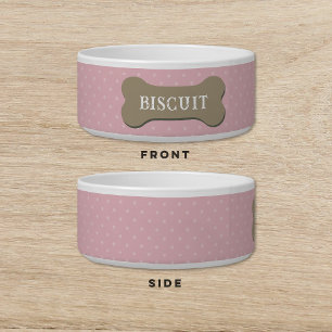 Tigela Cachorro-Biscoito Tratamento Bolinhas Cachorro-Ros