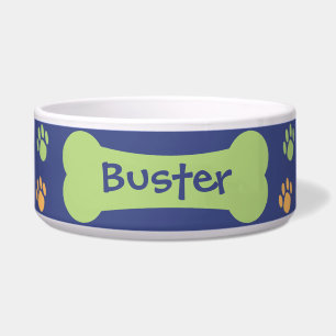 Tigela Cachorro Cão e Pata Imprime Pet Dog Bowl Personali