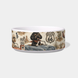 Tigela Cachorro da Rota 66 Retro
