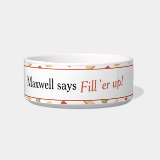 Tigela Cachorro Engraçado Dizendo Padrão de Tratamento