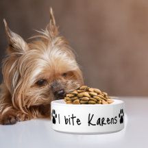 Cachorro Engraçado “Eu Mordo Karens” & Impressão d