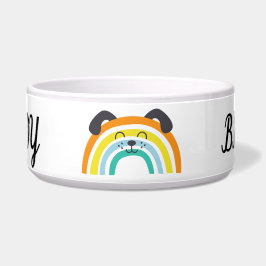 Tigela Cachorro engraçado nome personalizado