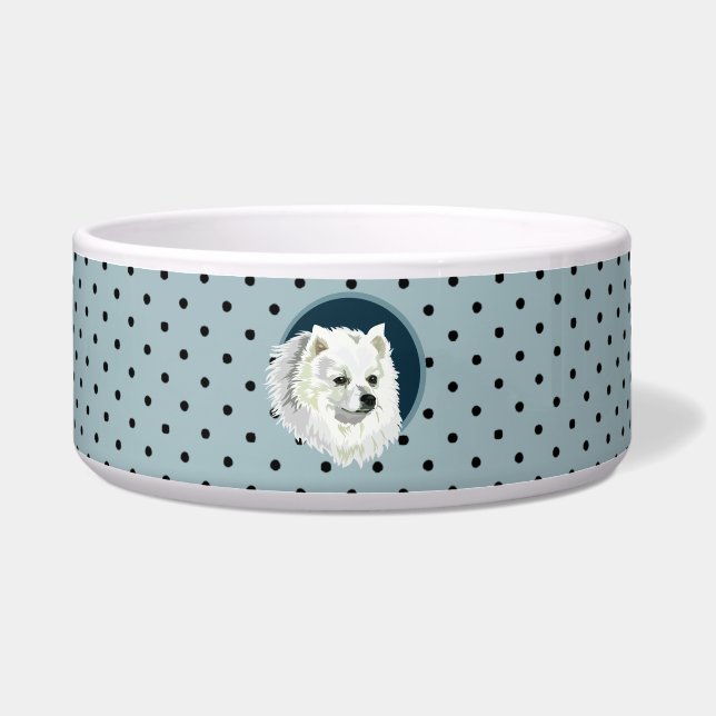 Tigela Cachorro japonês Spitz (Frente)