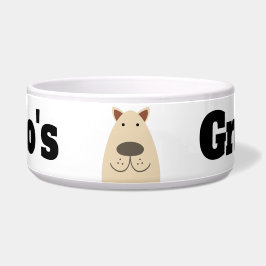 Tigela Cachorro Labrador Amarelo