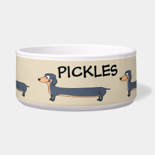 Tigela Cachorro Longo - Pet Bowl Cerâmica Dachshund