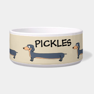 Tigela Cachorro Longo - Pet Bowl Cerâmica Dachshund