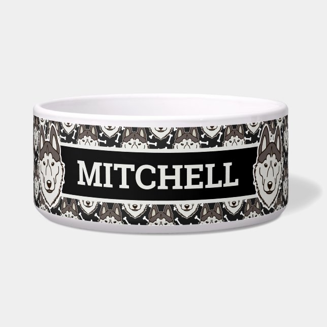 Tigela Cachorro Sled Pet Puppy Leal Siberiano (Frente)